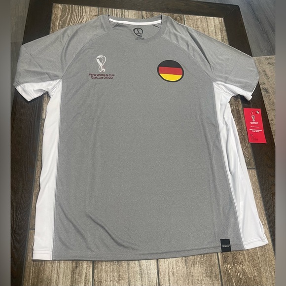 Germany FIFA World Cup Qatar 2022 Men’s Shirt Size XL NEW Grey - Picture 5 of 7